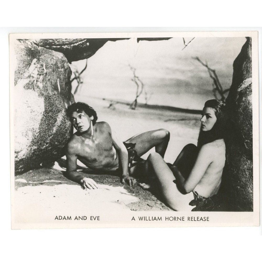 Adam and Eve Movie Press 8x10 1958 Photo William Horne Christiane Martel Vintage